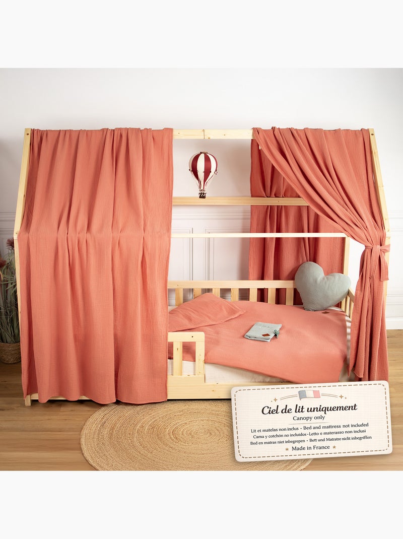 Tenda da letto a casetta in garza di cotone | sevira kids | sevira kids Marrone - Kiabi