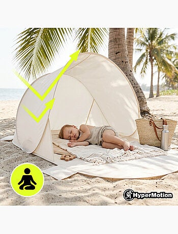 Tenda da spiaggia pop-up hypermotion - riparo leggero e rapido per tutta la famiglia