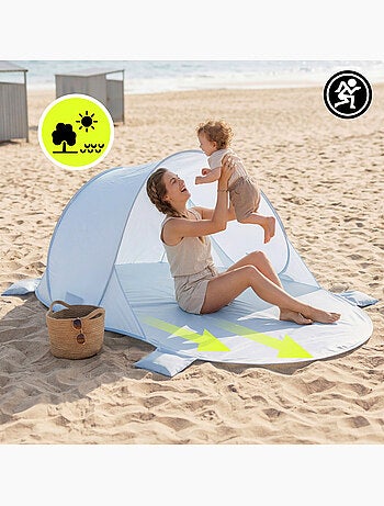 Tenda da spiaggia pop-up hypermotion - riparo leggero e rapido per tutta la famiglia