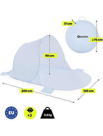 Tenda da spiaggia pop-up hypermotion - riparo leggero e rapido per tutta la famiglia
