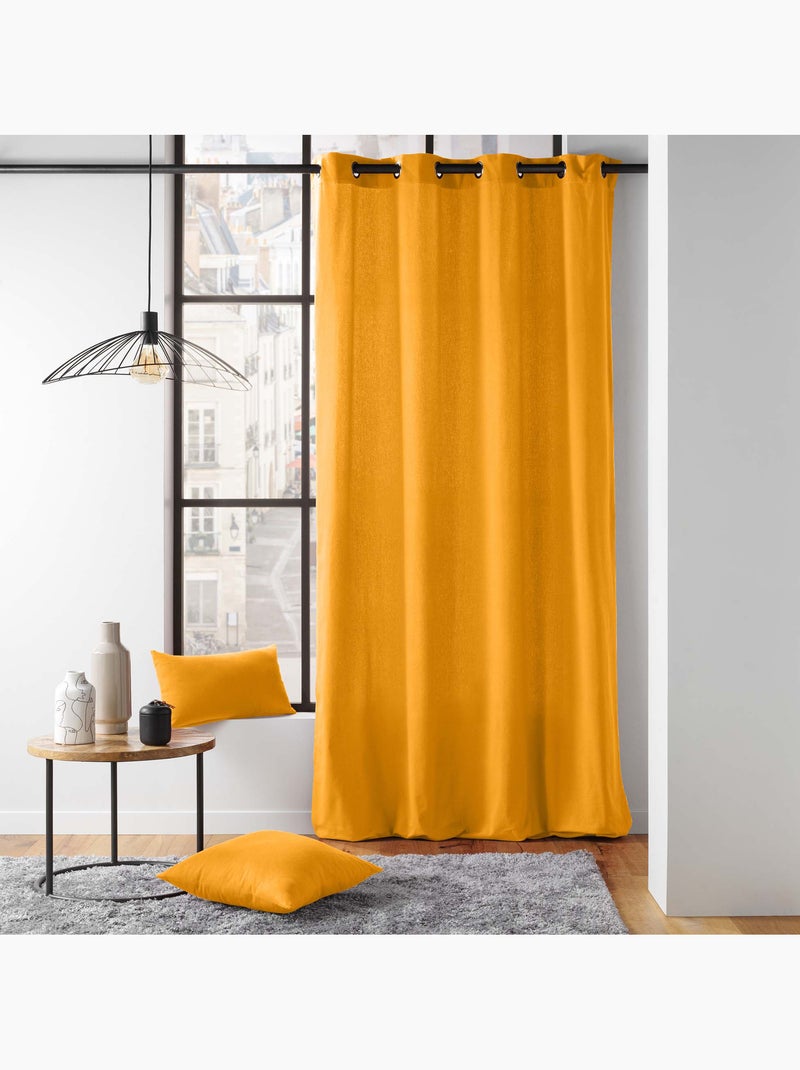 Tenda da tappezzeria in poli/cotone riciclato Giallo - Kiabi