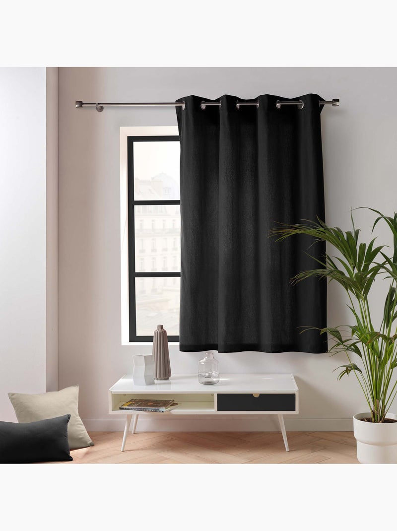 Tenda da tappezzeria in poli/cotone riciclato Nero - Kiabi