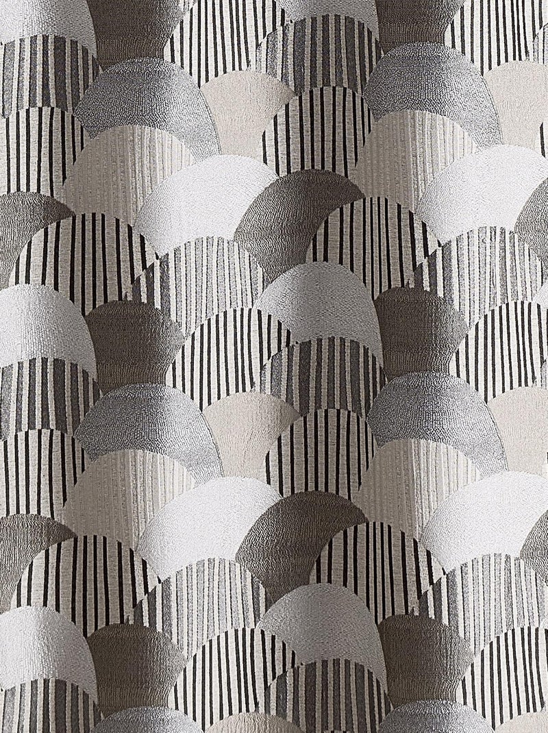 Tenda da tappezzeria jacquard arrotondata Beige chiaro - Kiabi