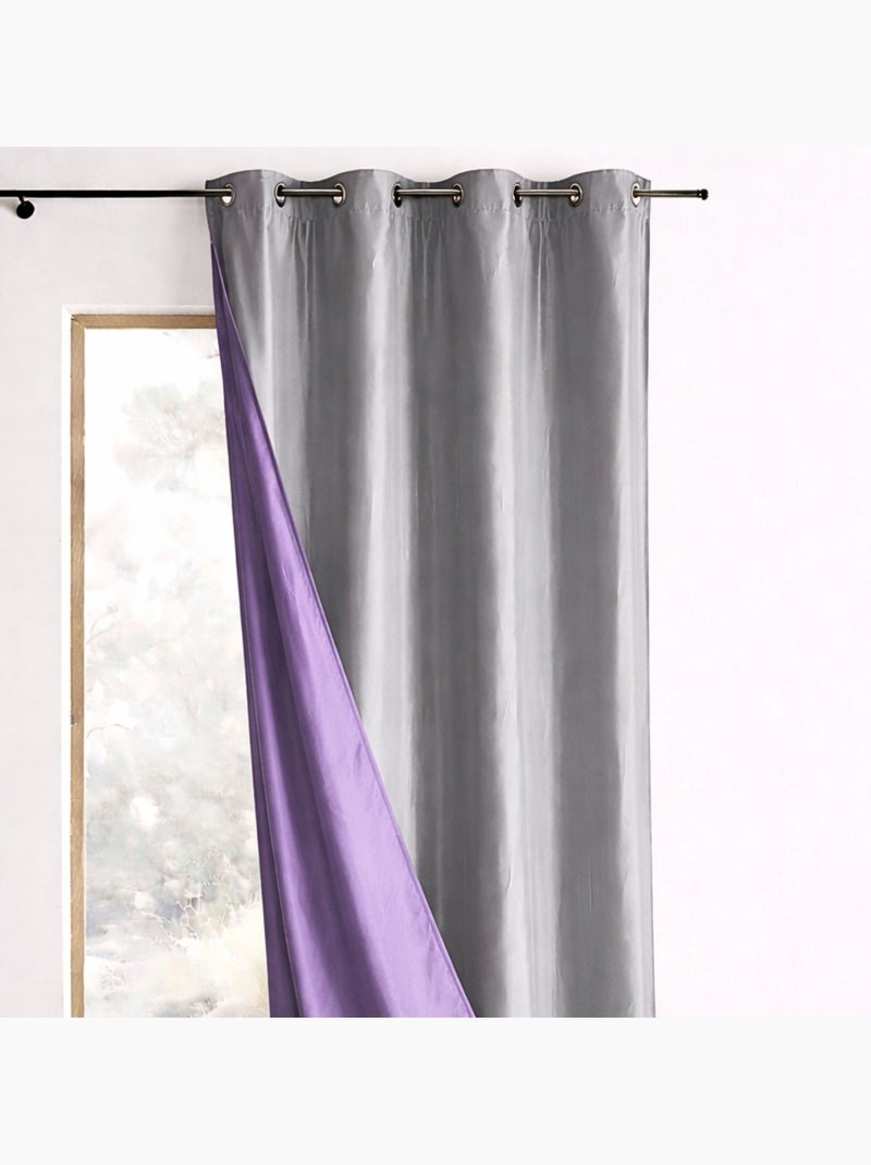 Tenda d'arredamento in taffetà reversibile Grigio chiaro - Kiabi