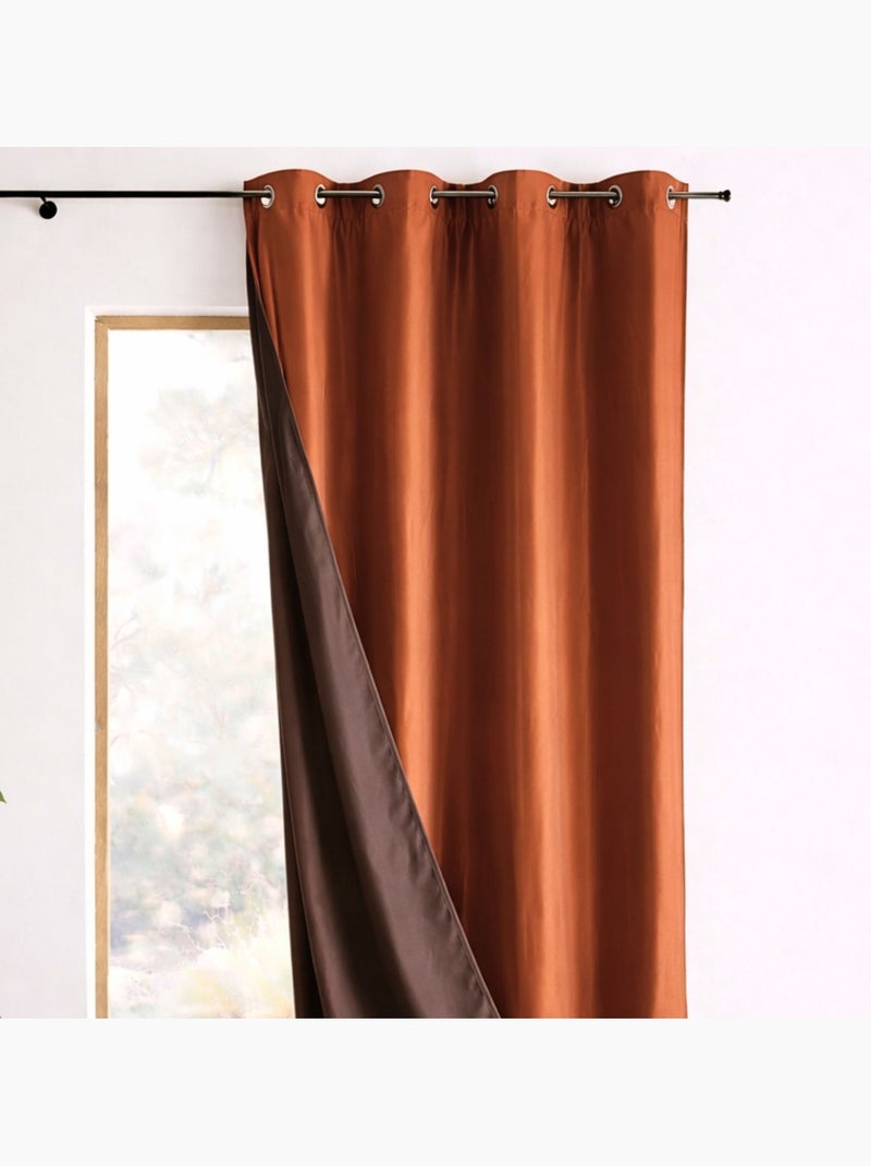 Tenda d'arredamento in taffetà reversibile Terracotta - Kiabi