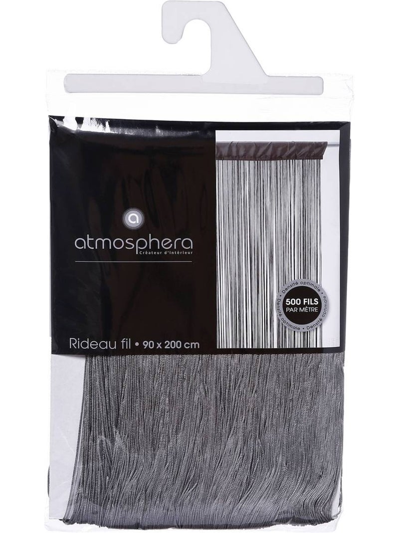 Tenda di filati uniti e colorati Grigio - Kiabi