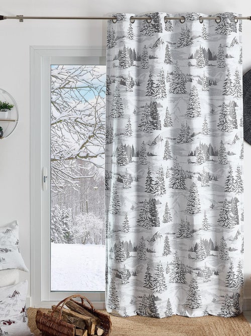 Tenda di montagna con abete innevato - Kiabi