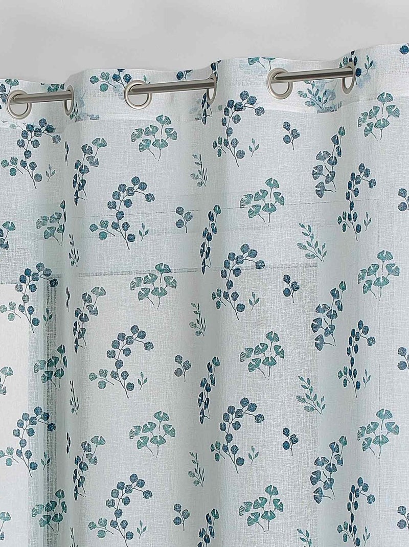 Tenda di tela di formaggio floreale Blu - Kiabi