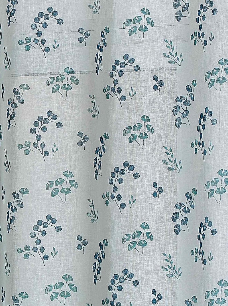 Tenda di tela di formaggio floreale Blu - Kiabi