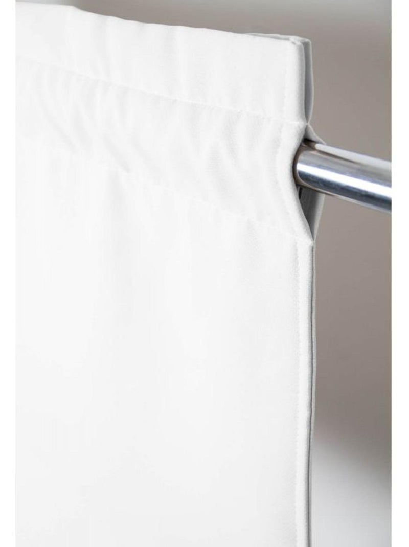 Tenda divisoria con treccia e orlo a giorno Bianco - Kiabi