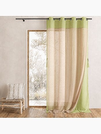 Tenda doppia con bordatura a contrasto