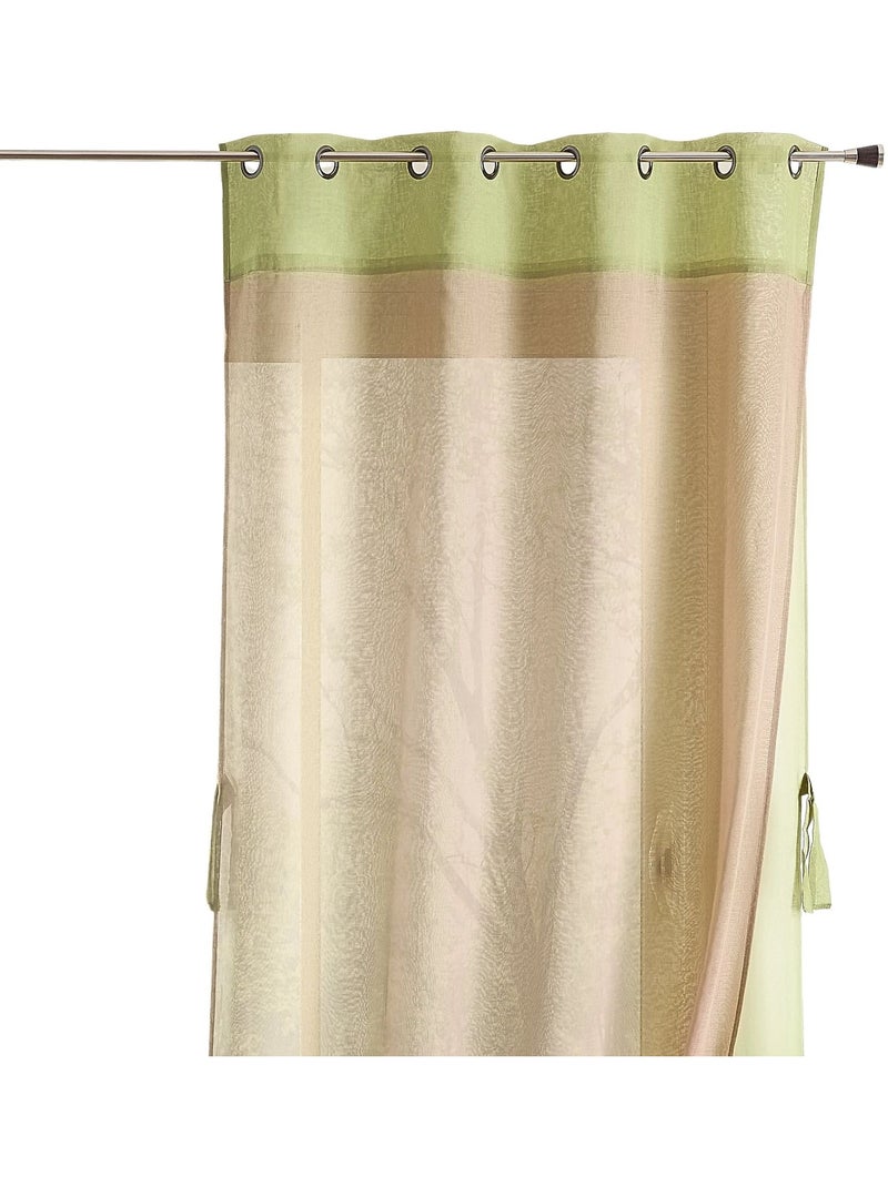 Tenda doppia con bordatura a contrasto Verde chiaro - Kiabi