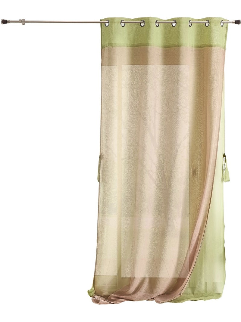 Tenda doppia con bordatura a contrasto Verde chiaro - Kiabi
