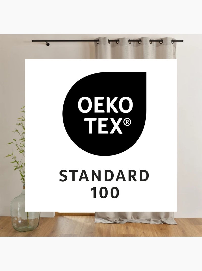 Tenda filtrante a occhielli, a tinta unita Beige chiaro - Kiabi
