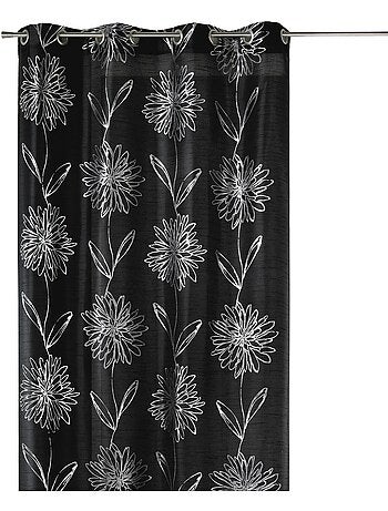 Tenda filtrante con motivi floreali metallizzati
