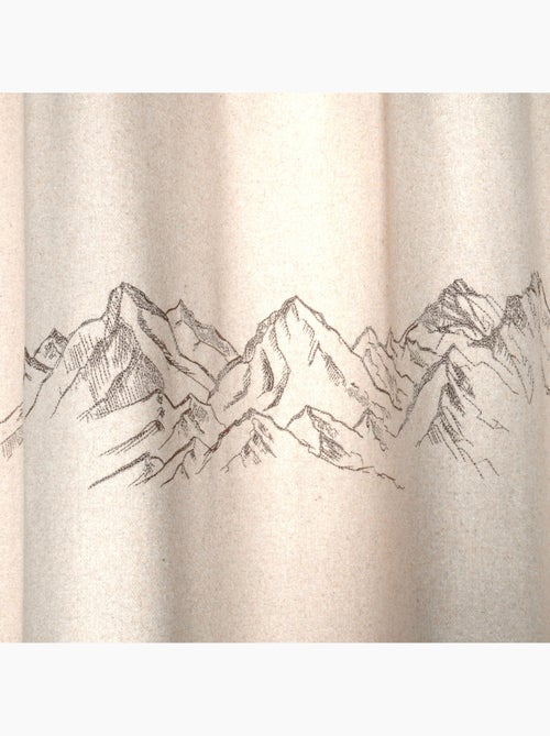 Tenda filtrante con motivo montano e occhielli, effetto lana - Kiabi