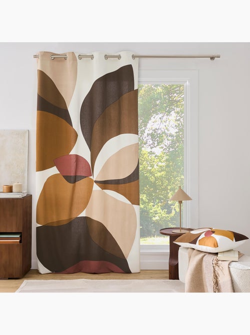Tenda filtrante con occhielli in policotone con stampa geometrica - Kiabi