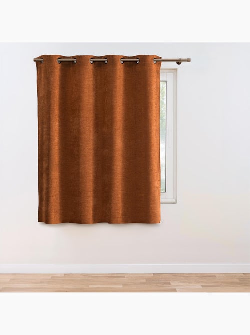 Tenda filtrante con occhielli in velluto chenille - Kiabi