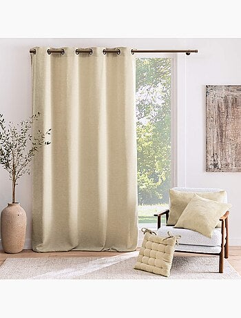 Tenda filtrante con occhielli in velluto chenille
