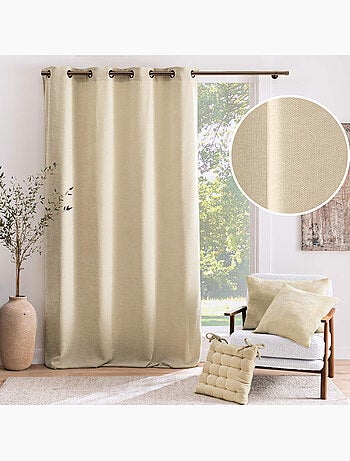 Tenda filtrante con occhielli in velluto chenille