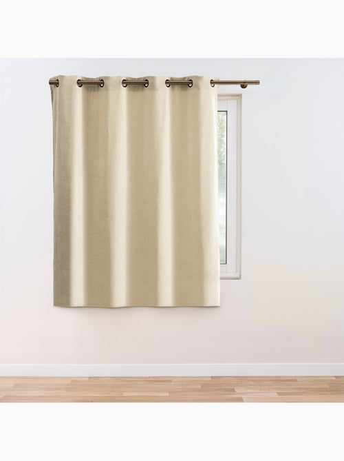 Tenda filtrante con occhielli in velluto chenille - Kiabi
