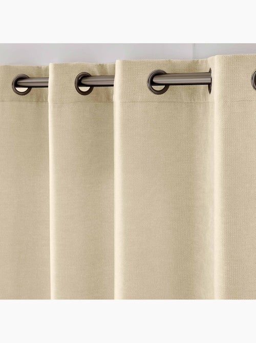 Tenda filtrante con occhielli in velluto chenille - Kiabi