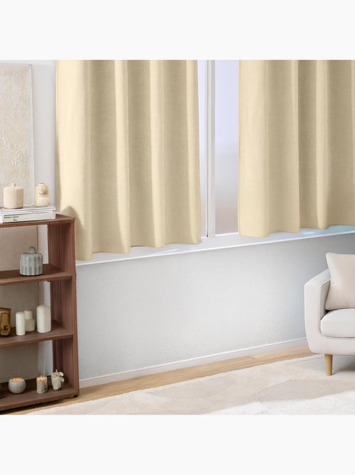 Tenda filtrante con occhielli in velluto chenille - Kiabi