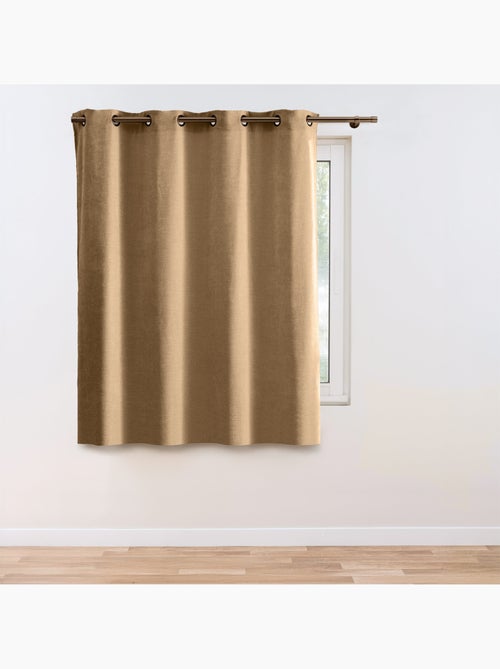 Tenda filtrante con occhielli in velluto chenille - Kiabi