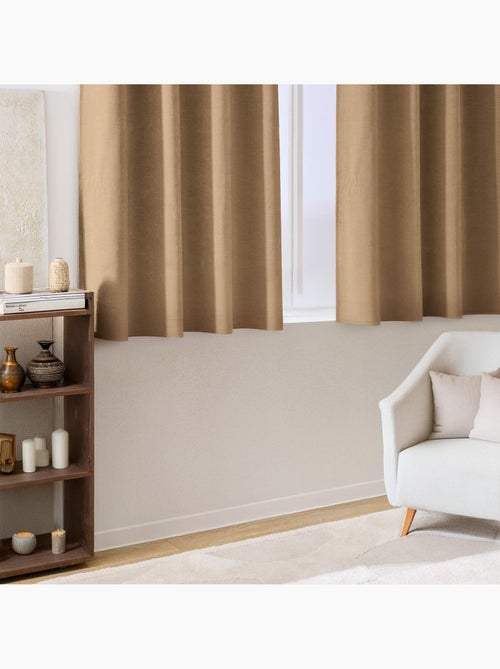 Tenda filtrante con occhielli in velluto chenille - Kiabi
