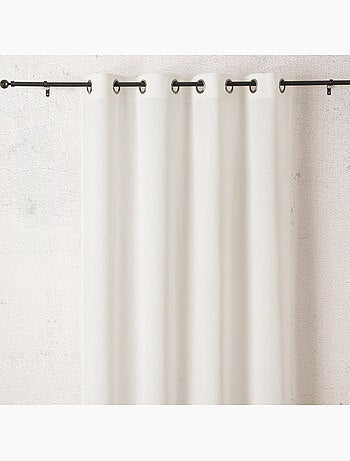 Tenda filtrante in cotone e lino con occhielli