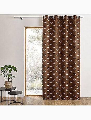 Tenda filtrante in jacquard con motivi a rosette