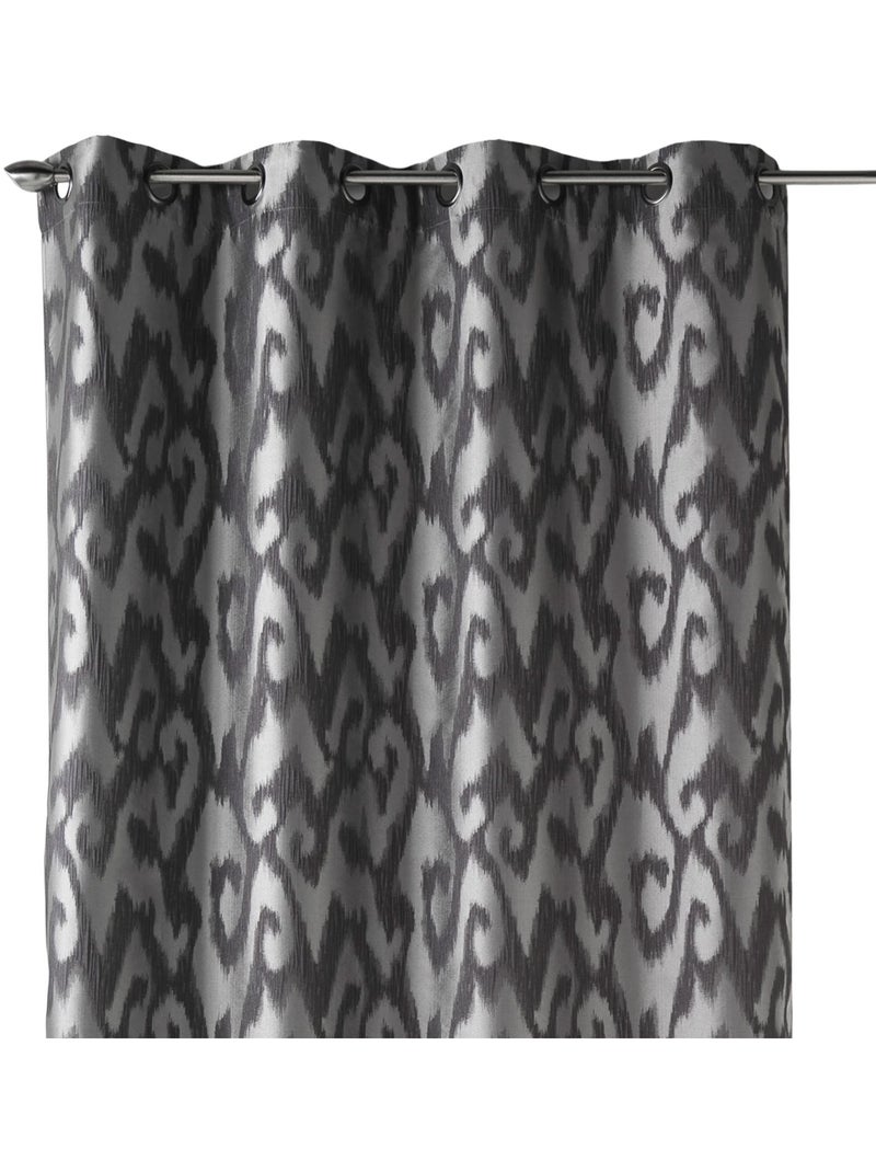 Tenda filtrante in jacquard con motivi barocchi Grigio chiaro - Kiabi