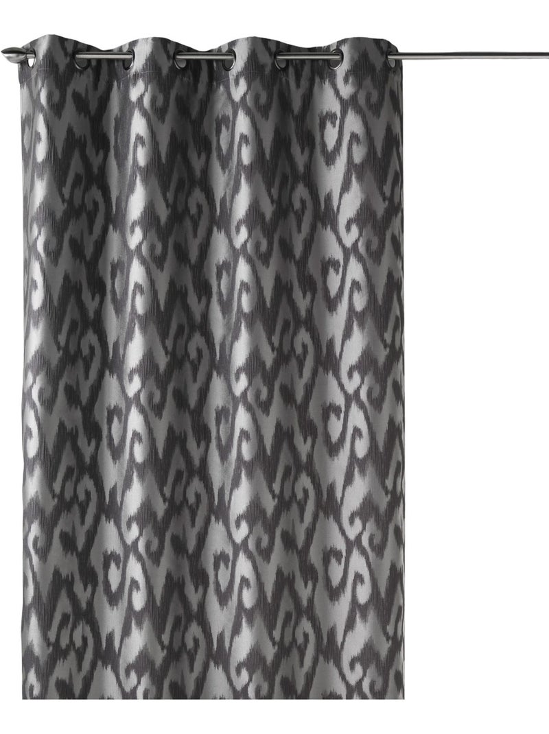 Tenda filtrante in jacquard con motivi barocchi Grigio chiaro - Kiabi