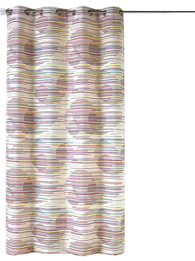 Tenda filtrante in jacquard con motivi grafici Rosa - Kiabi