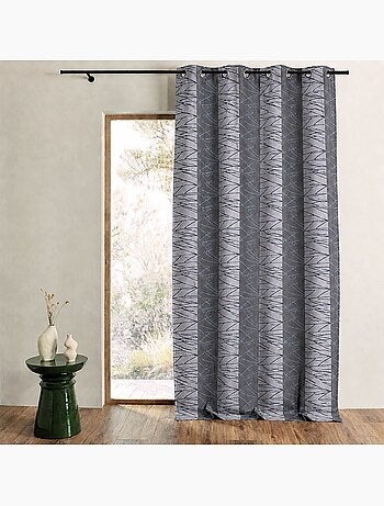 Tenda filtrante in jacquard con righe verticali di design