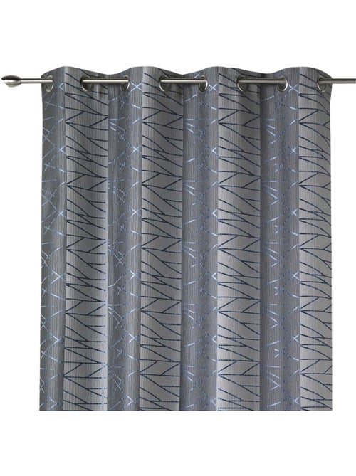 Tenda filtrante in jacquard con righe verticali di design - Kiabi Tenda filtrante in jacquard con righe verticali di design - Kiabi