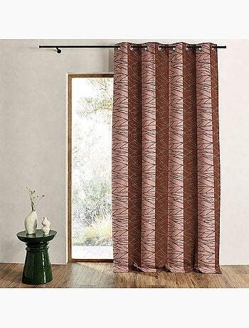 Tenda filtrante in jacquard con righe verticali di design