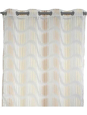Tenda filtrante in jacquard con righe verticali ondulate