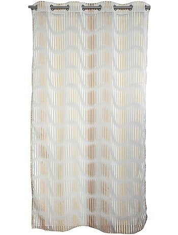 Tenda filtrante in jacquard con righe verticali ondulate
