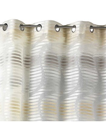 Tenda filtrante in jacquard con righe verticali ondulate