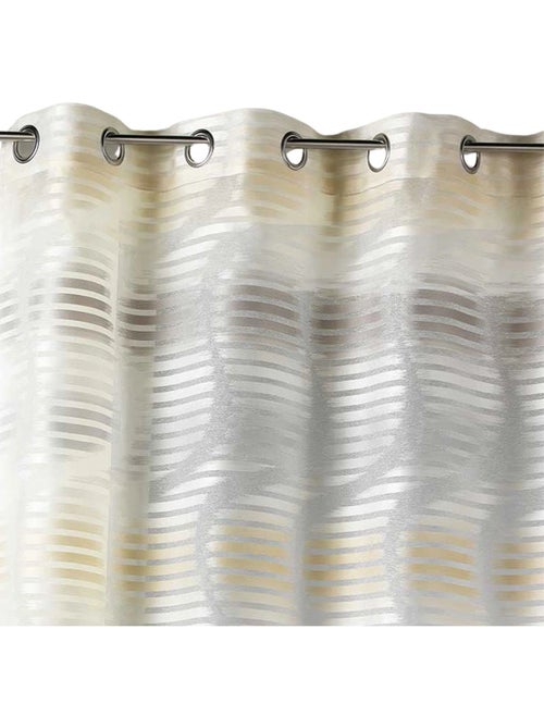 Tenda filtrante in jacquard con righe verticali ondulate - Kiabi