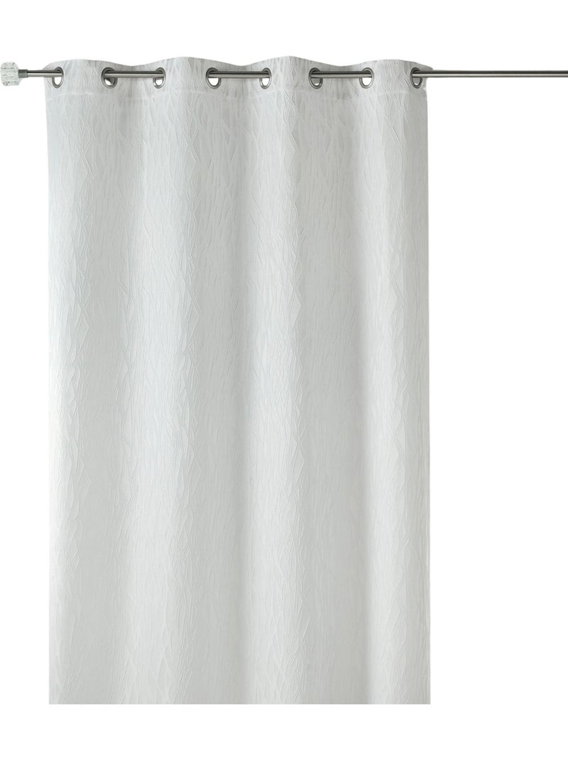 Tenda filtrante in jacquard stampato Avorio - Kiabi