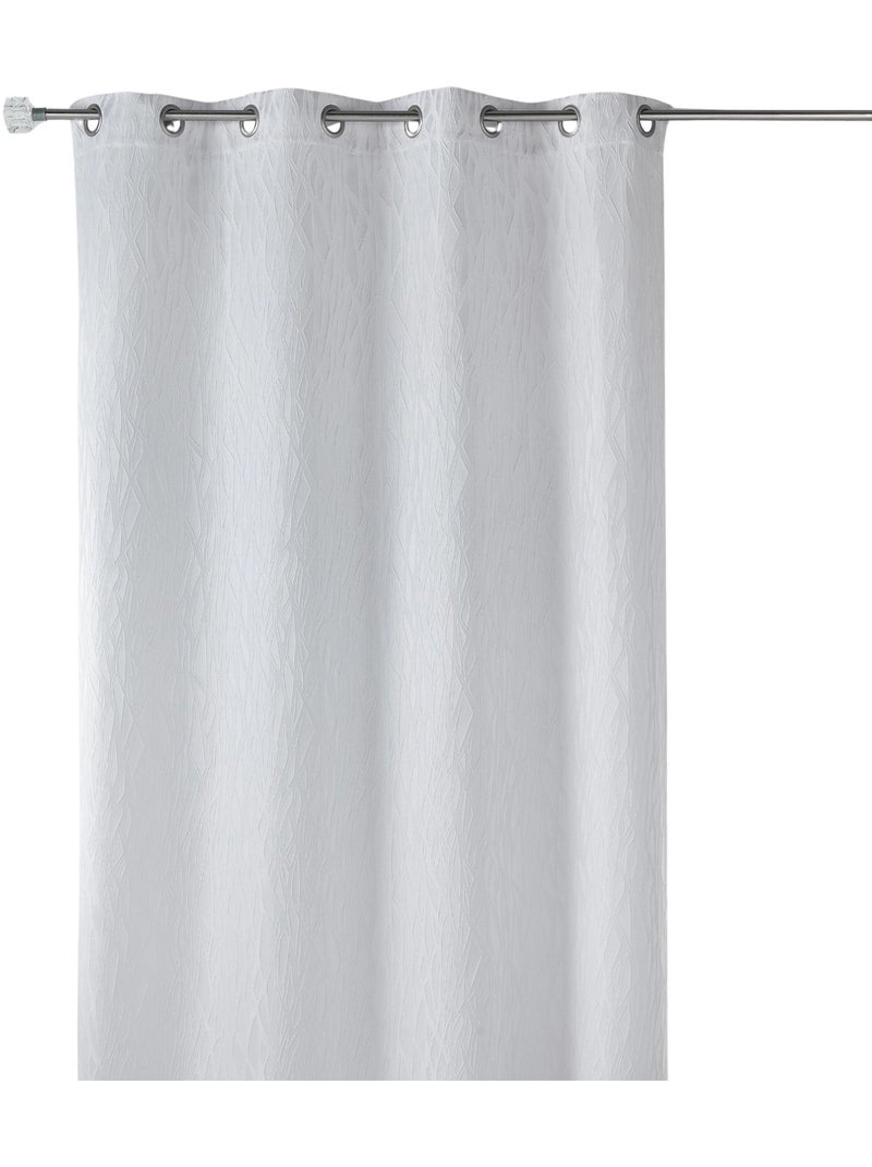 Tenda filtrante in jacquard stampato Bianco - Kiabi
