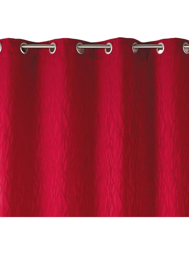 Tenda filtrante in jacquard stampato Bordeaux - Kiabi
