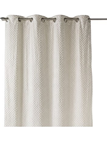 Tenda filtrante in pile con pois in rilievo