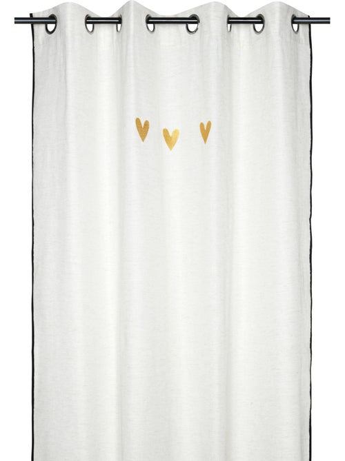 Tenda filtrante in polylin con motivo a cuori - Kiabi