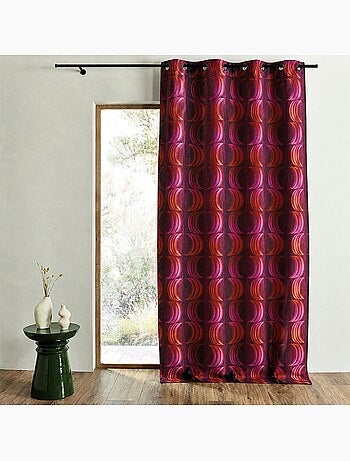 Tenda filtrante jacquard con motivi a mezzaluna