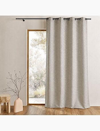 Tenda filtrante jacquard con motivi geometrici