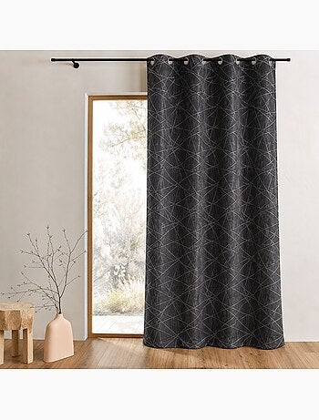 Tenda filtrante jacquard con motivi geometrici