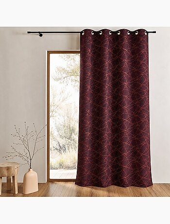 Tenda filtrante jacquard con motivi geometrici